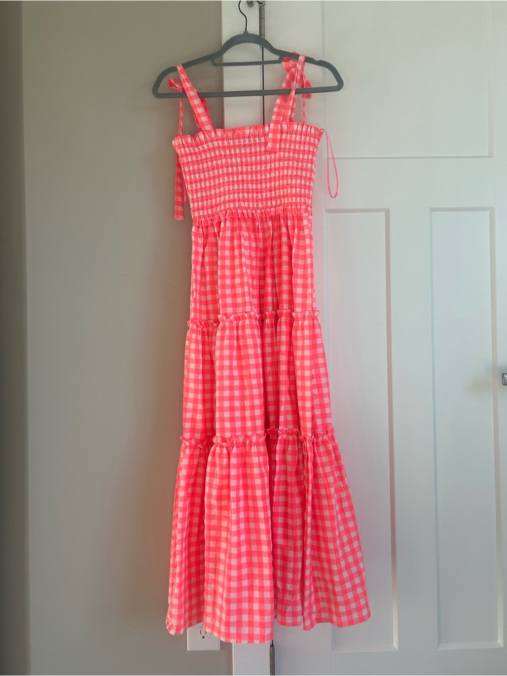 Tuckernuck Pomander Place Nellie dress electric pink gingham - Picture 8 of 8